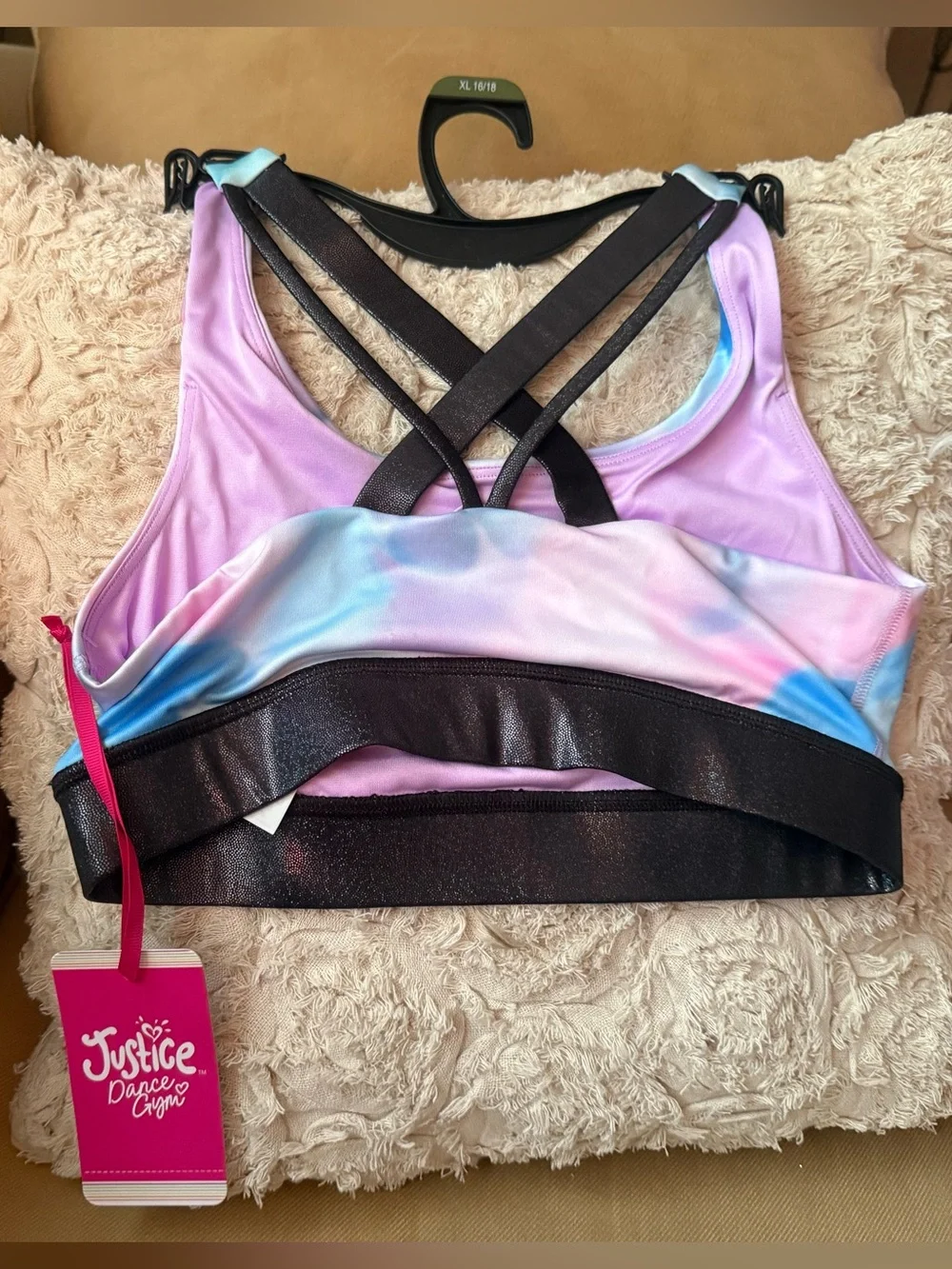 Justice Pastel Tie-Dye Dance Set - Pink, Blue, Purple, Mint